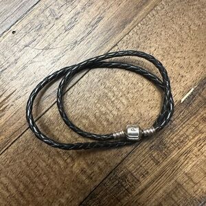 Pandora Leather Rope Charm Bracelet